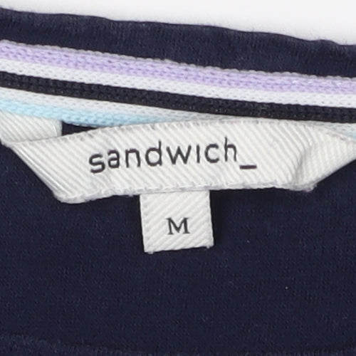 Sandwich Women's Blue Tunic Blouse, M, Casual