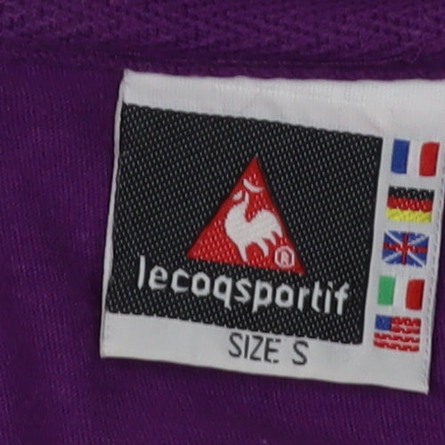 Le Coq Sportif Men's Purple T-Shirt, Size S, Regular Fit