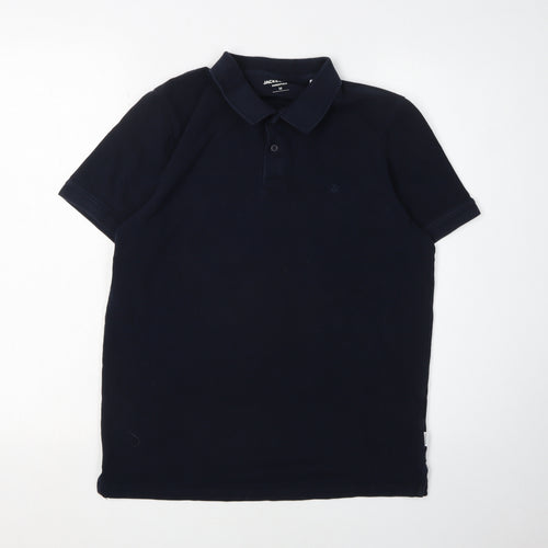 Jack & Jones Men's Blue Polo Shirt, Size M