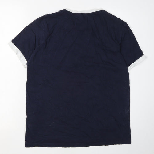 Tommy Hilfiger Men's Blue Logo Graphic T-Shirt S