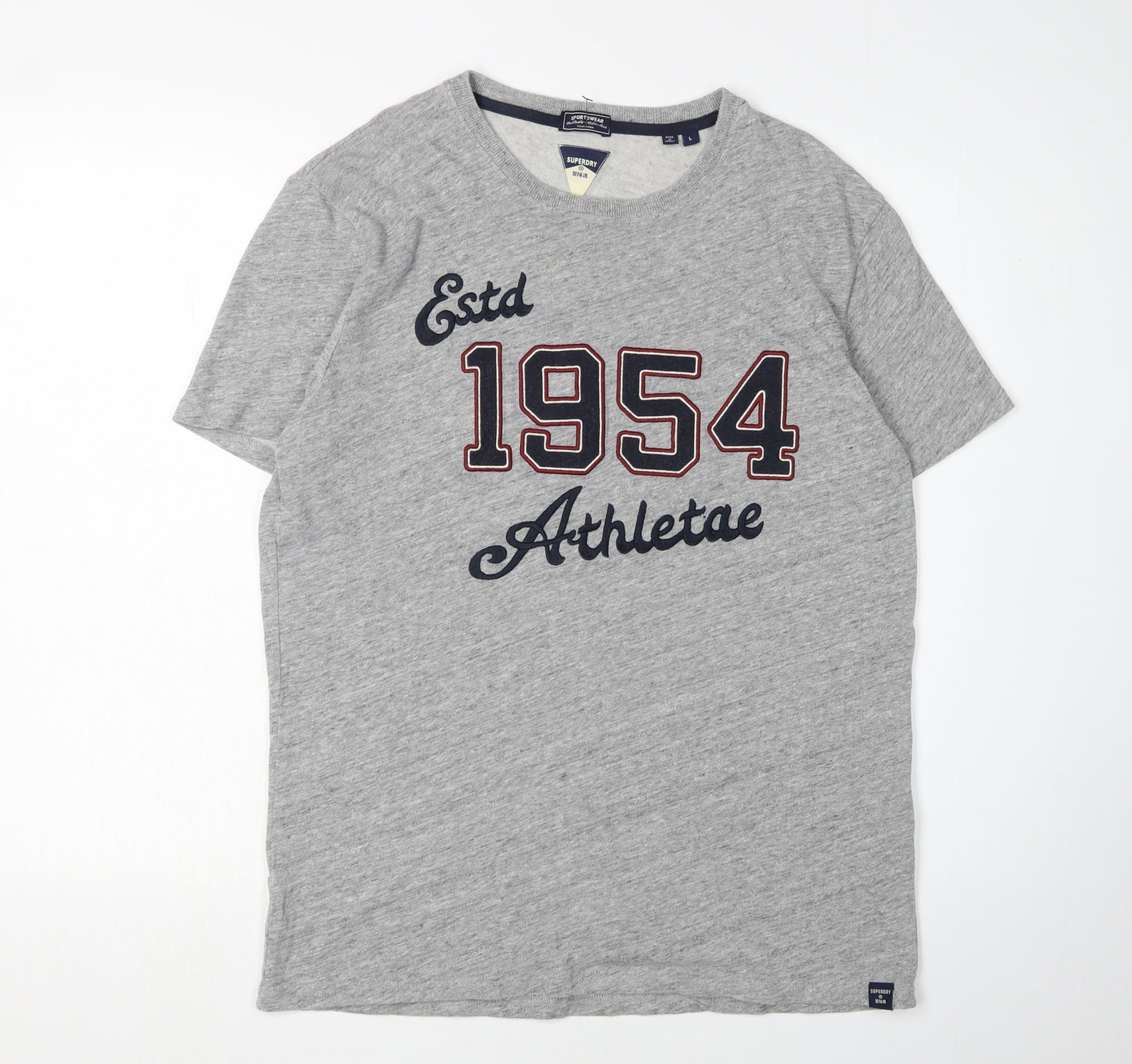 Superdry Men's Grey Athletic Graphic T-Shirt L