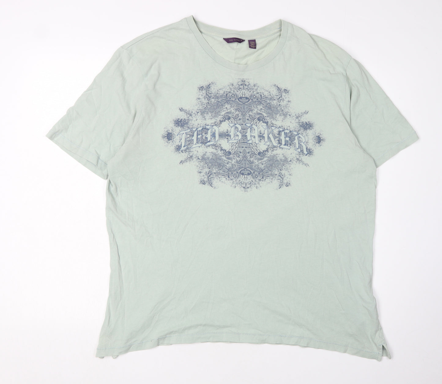 Ted Baker Men's Green Graphic Print T-Shirt L