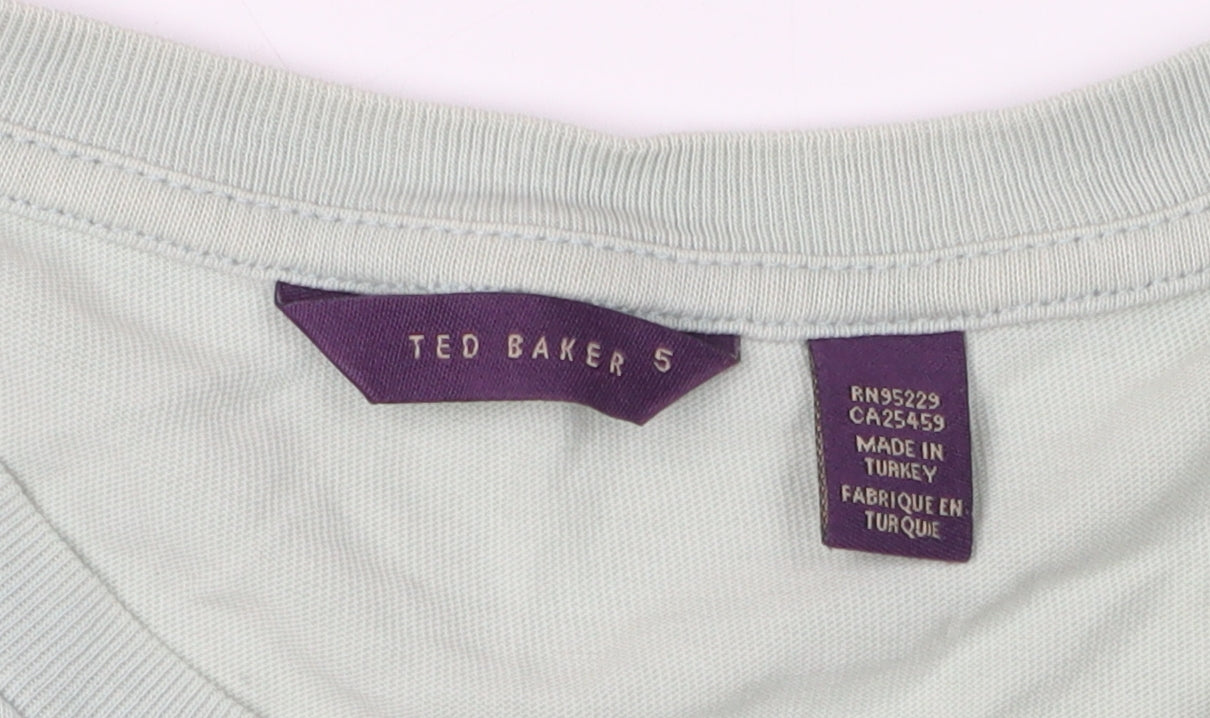 Ted Baker Men's Green Graphic Print T-Shirt L