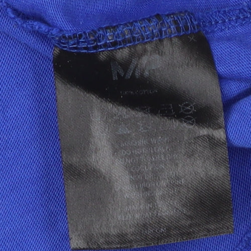MP Men's Blue Basic Cotton T-Shirt, Short Sleeve, Size M