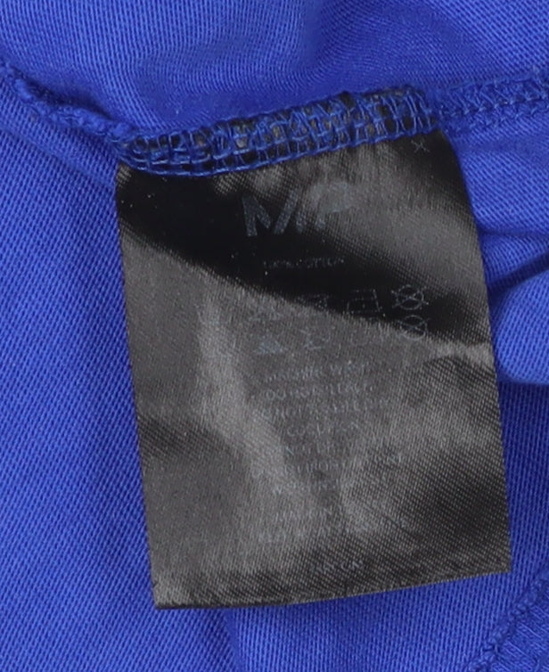 MP Men's Blue Basic Cotton T-Shirt, Short Sleeve, Size M