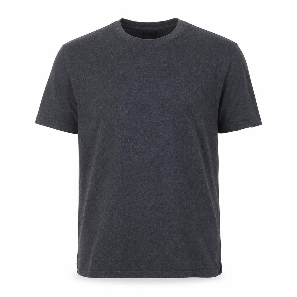 Front view of Hugo Boss Men's Grey Cotton T-Shirt, Large