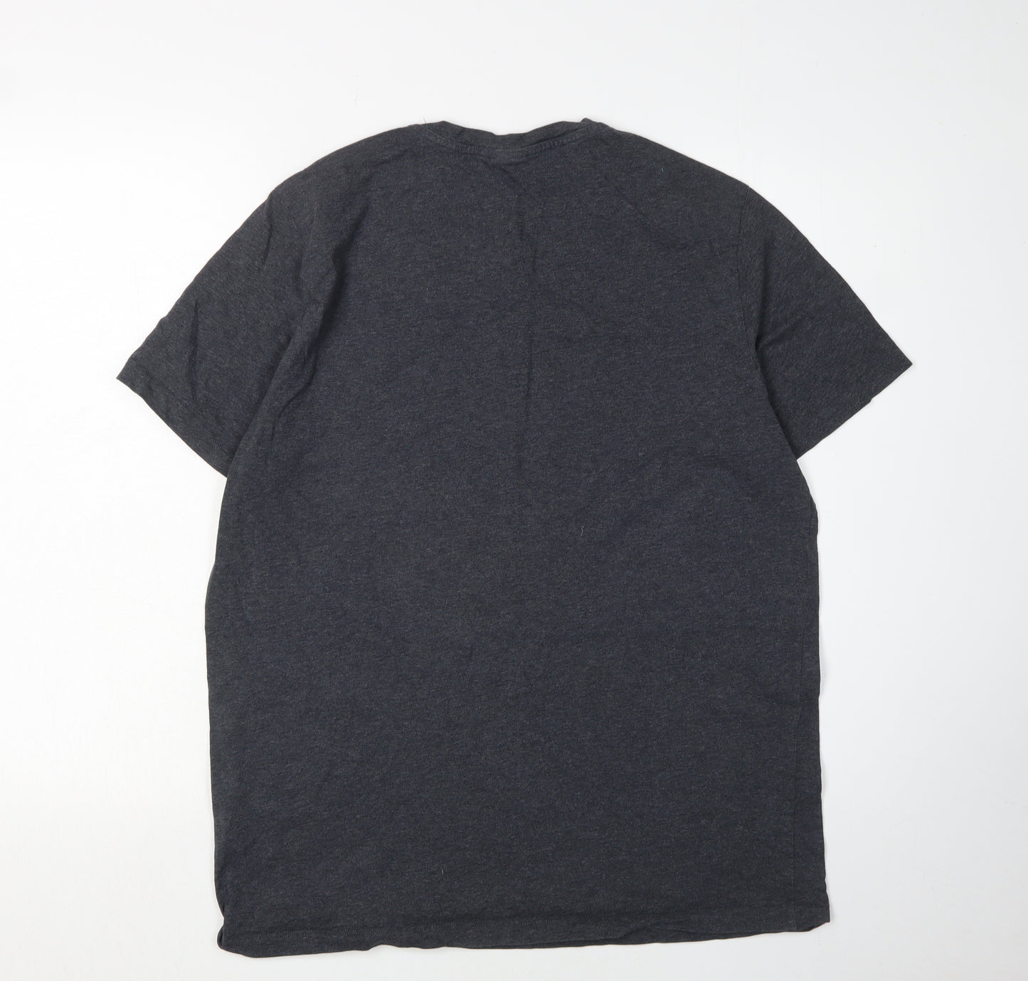 Hugo Boss Men's Grey Cotton T-Shirt, Large