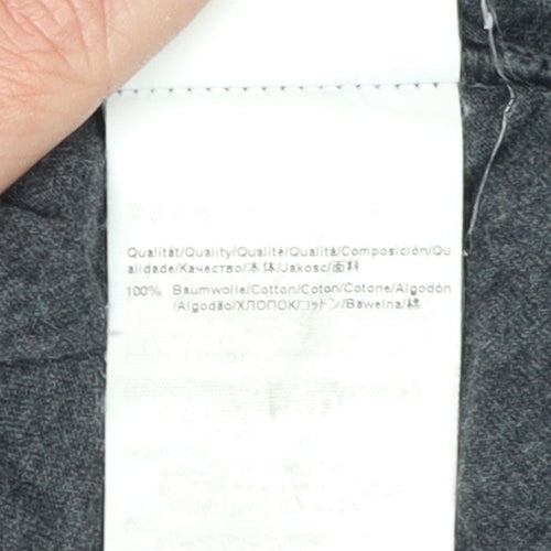 Hugo Boss Men's Grey Cotton T-Shirt, Large