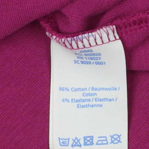 Boden Women's Purple Jersey Roll Neck Top L