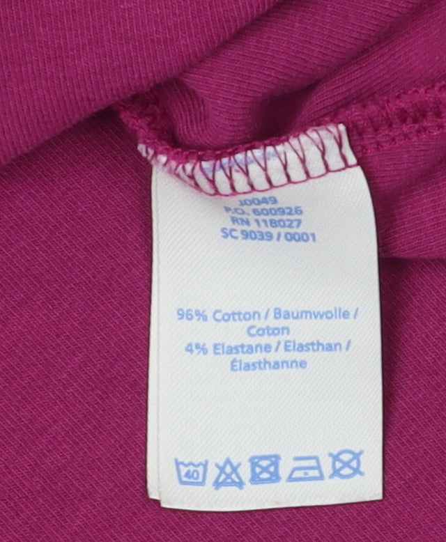 Boden Women's Purple Jersey Roll Neck Top L