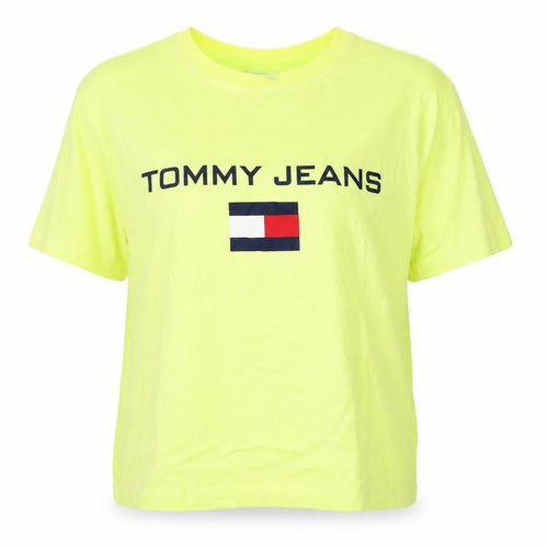 Tommy Jeans Unisex Yellow T-Shirt, Size S, Casual