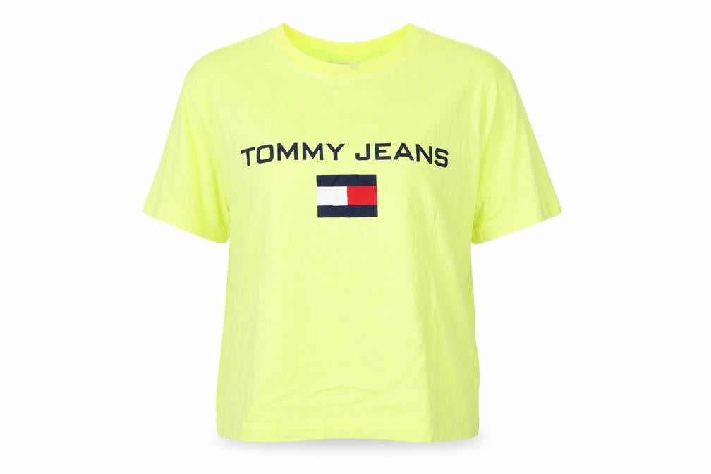 Tommy Jeans Unisex Yellow T-Shirt, Size S, Casual