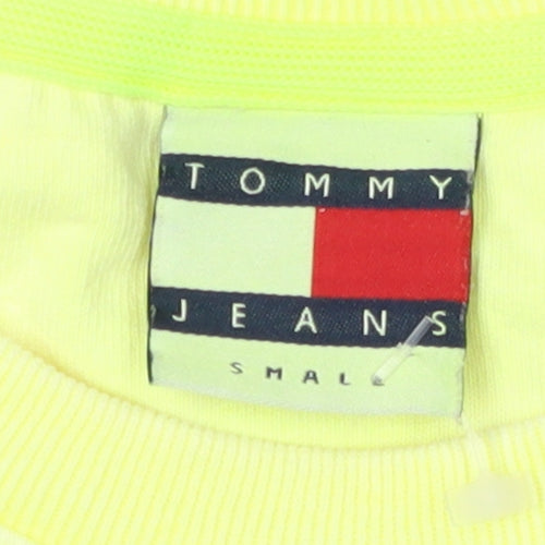Tommy Jeans Unisex Yellow T-Shirt, Size S, Casual