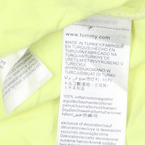 Tommy Jeans Unisex Yellow T-Shirt, Size S, Casual