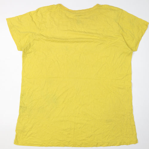 Disney Women's Yellow Lion King T-Shirt XL Casual Wear