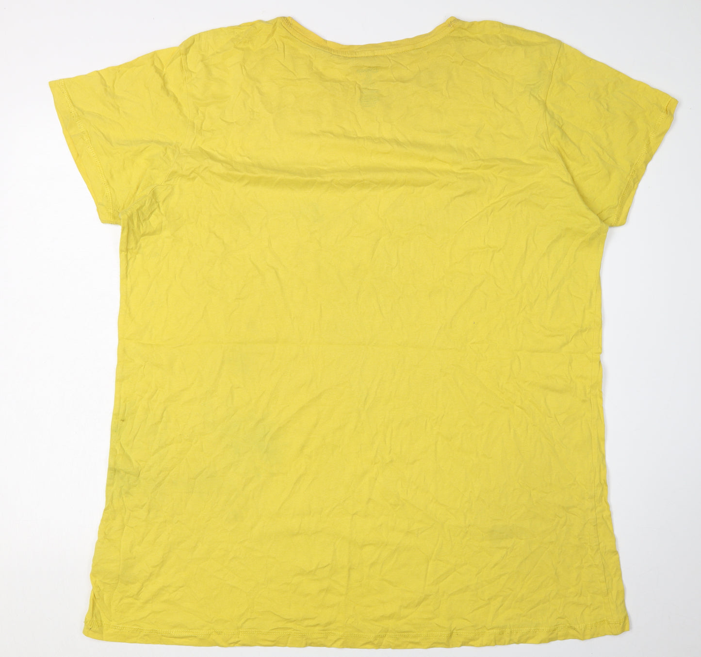 Disney Women's Yellow Lion King T-Shirt XL Casual Wear