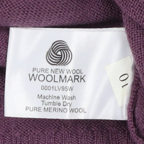 Style by EWM Women's Purple Merino Wool Jumper