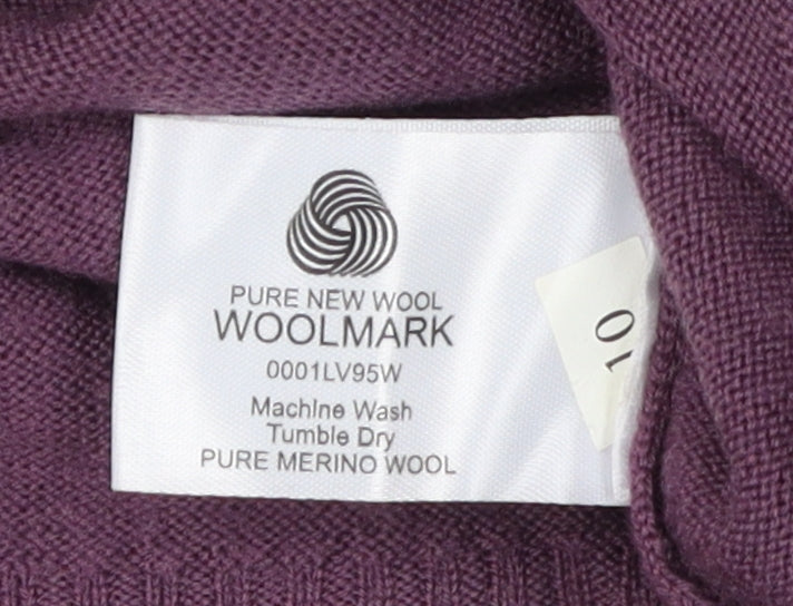 Style by EWM Women's Purple Merino Wool Jumper