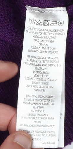 French Connection Men's Purple 2XL Pullover Jumper Knit