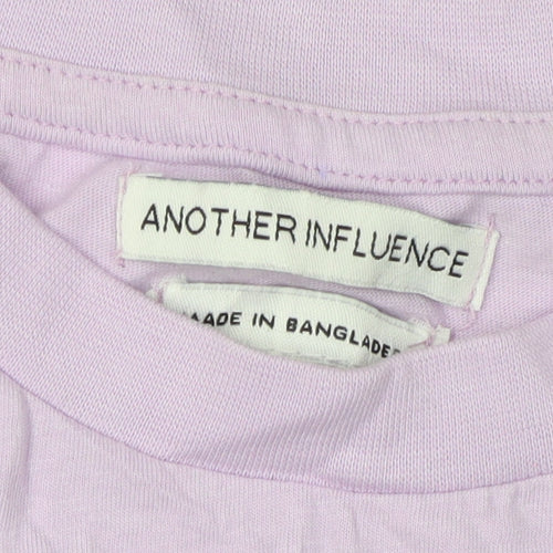 Another Influence Unisex Purple Sleeveless T-Shirt S