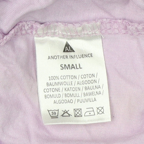 Another Influence Unisex Purple Sleeveless T-Shirt S