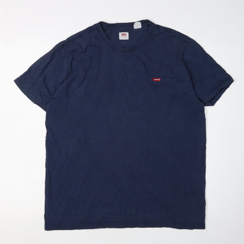 Levi's Men's Blue L T-Shirt, Short Sleeve, Cotton