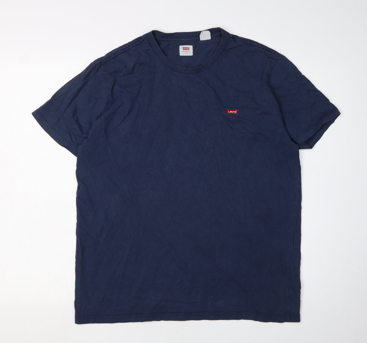 Levi's Men's Blue L T-Shirt, Short Sleeve, Cotton
