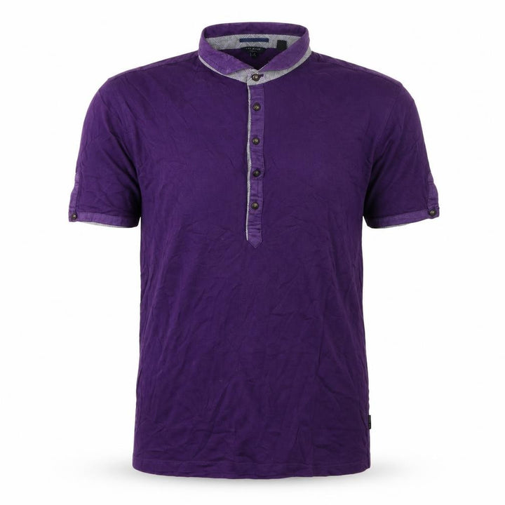 Ted Baker Men's Purple Polo Shirt L Cotton