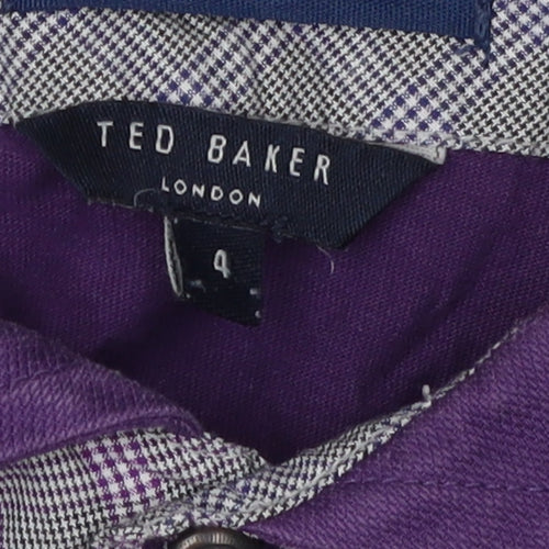 Ted Baker Men's Purple Polo Shirt L Cotton