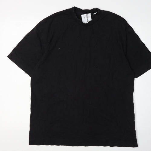 COLLUSION Men's Black 2XL Short Sleeve T-Shirt