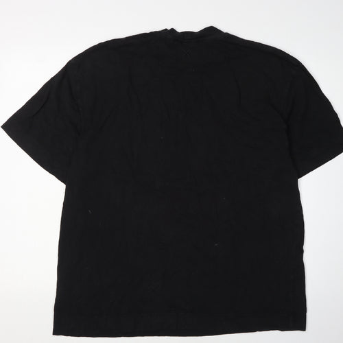 COLLUSION Men's Black 2XL Short Sleeve T-Shirt