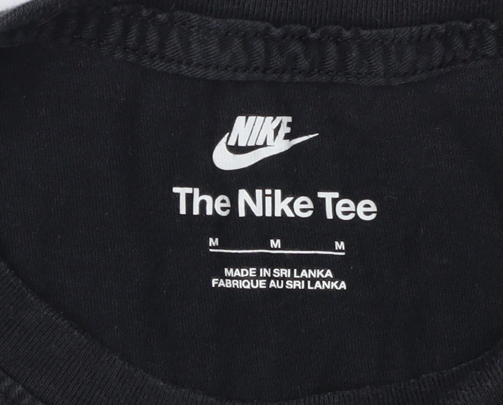Nike Men's Black Medium Sports Logo T-Shirt