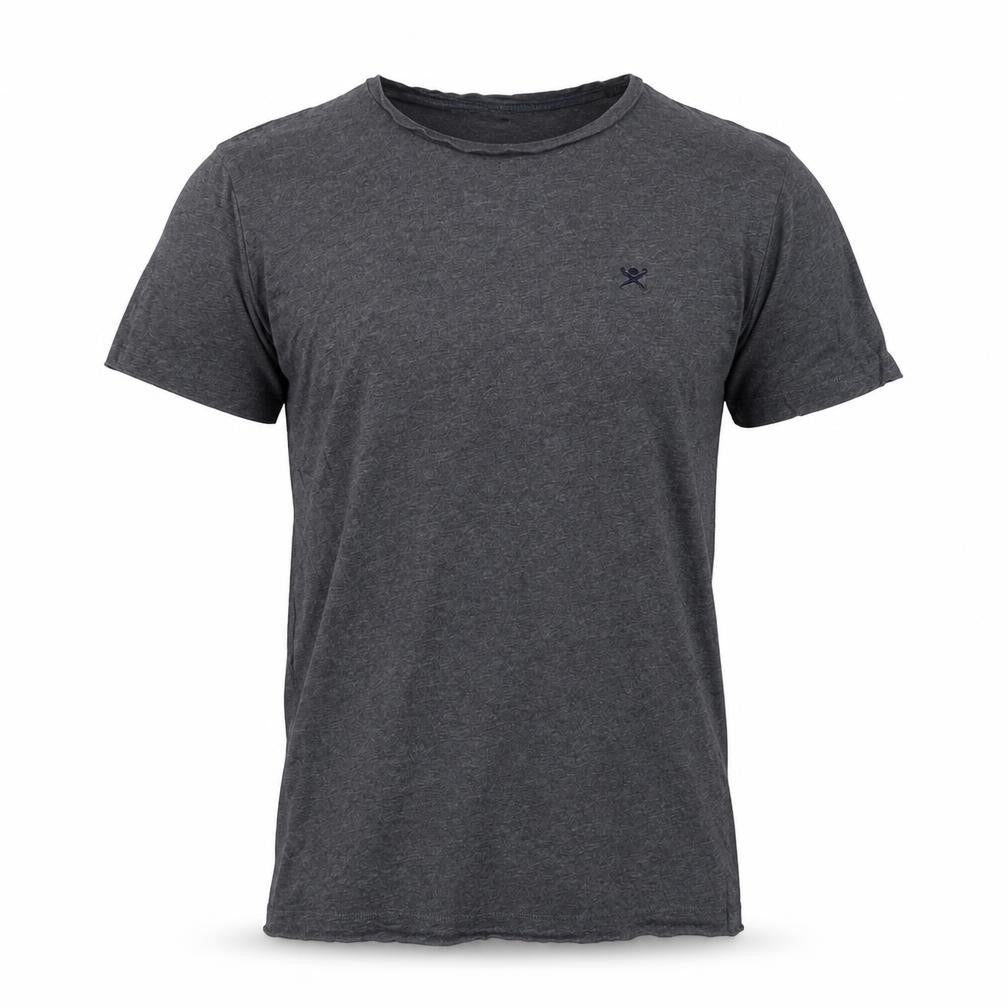 Front view of Hackett London Men's Grey Classic Fit T-Shirt, size S
