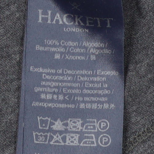 Hackett London Men's Grey Classic Fit T-Shirt Size S