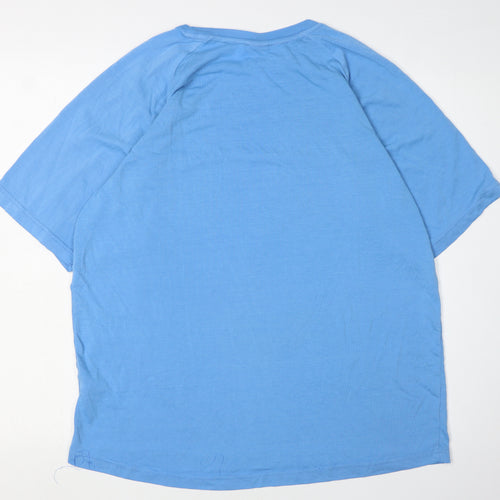 Donnay Men's Blue L Polyester Cotton T-Shirt