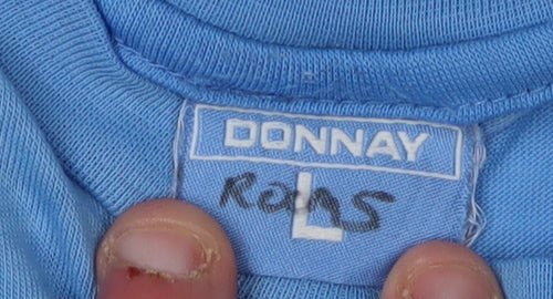 Donnay Men's Blue L Polyester Cotton T-Shirt