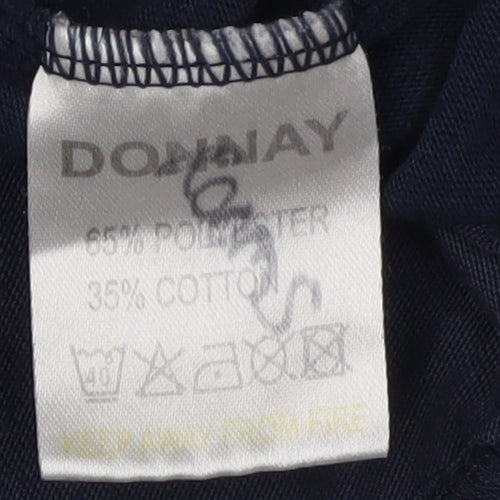 Donnay Men's Blue T-Shirt L Solid Short Sleeve