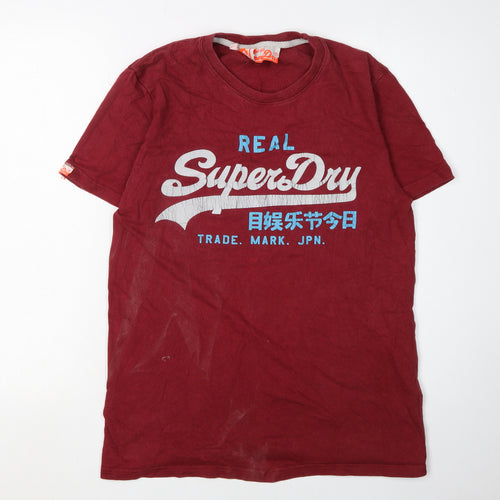SuperDry Men's Red Vintage Graphic Print T-Shirt M