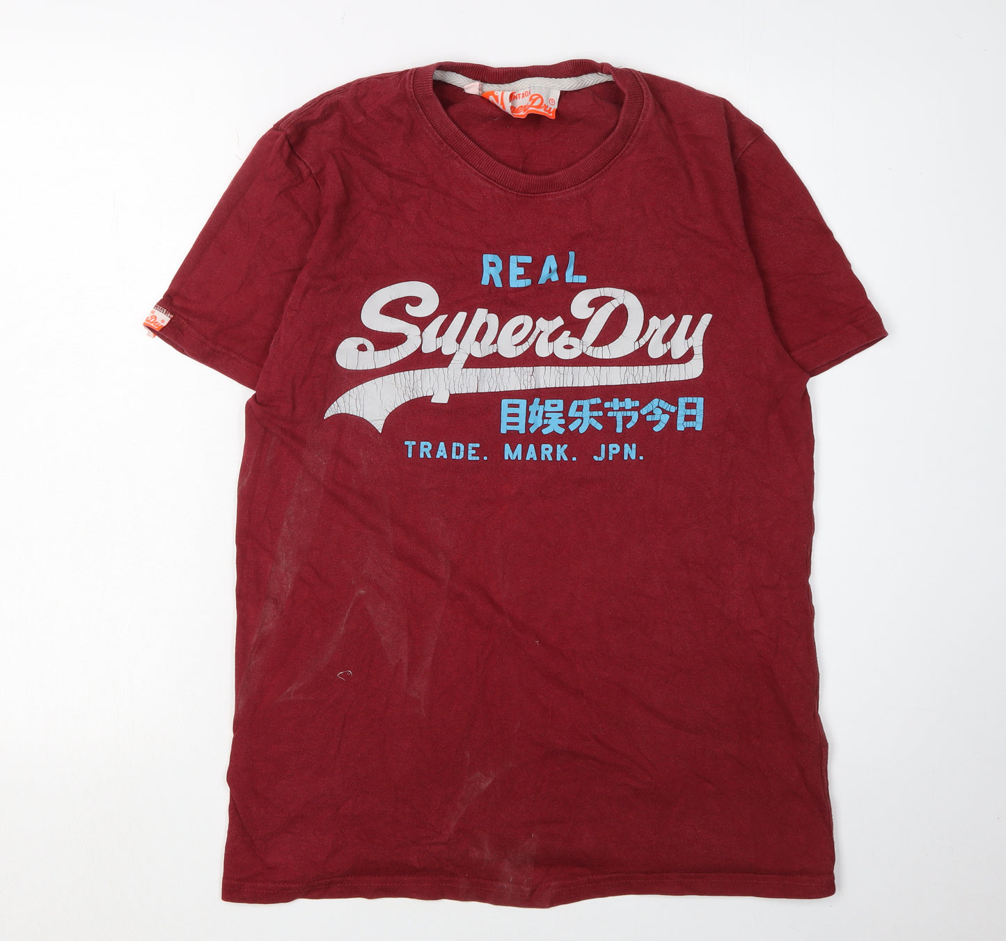 SuperDry Men's Red Vintage Graphic Print T-Shirt M
