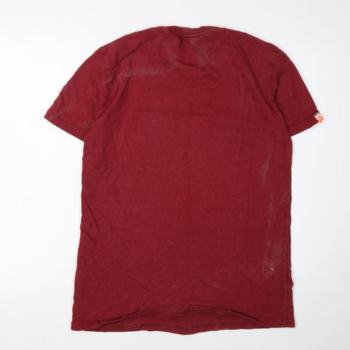 SuperDry Men's Red Vintage Graphic Print T-Shirt M