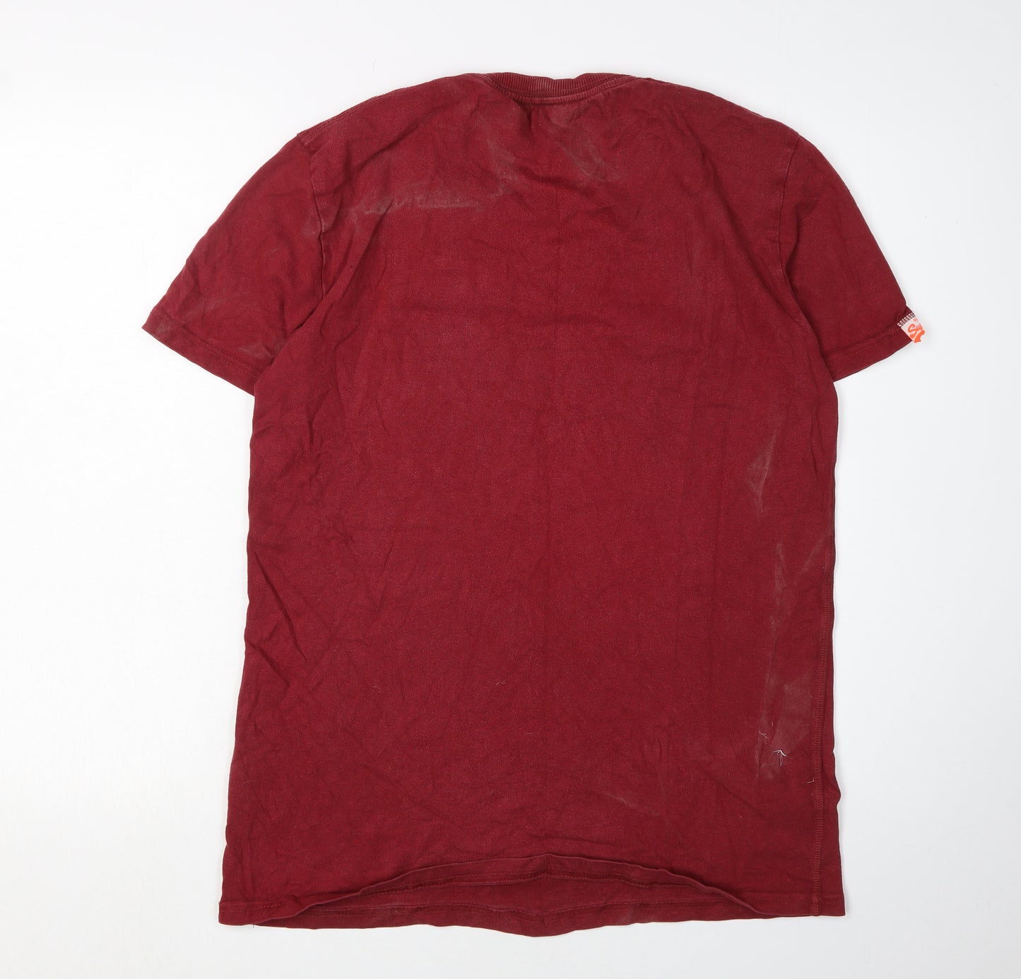 SuperDry Men's Red Vintage Graphic Print T-Shirt M