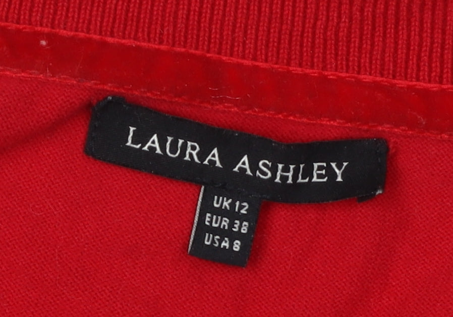 Laura Ashley Women’s Red Pullover Jumper Size 12