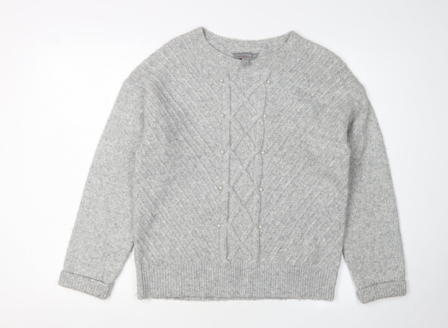 Dorothy Perkins Women's Grey Pullover Jumper Size 10