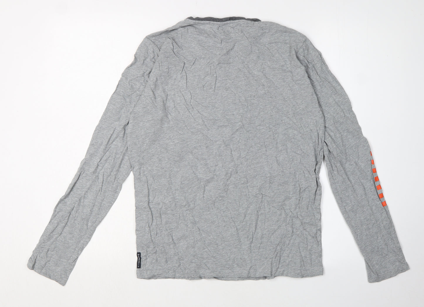 Armani Junior Boys Grey Jersey T-Shirt, 16 Years, Logo Accents