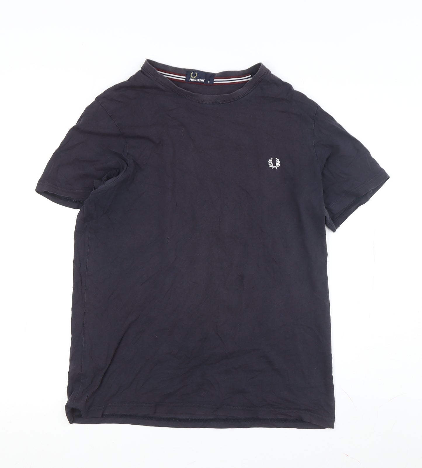 Fred Perry Men's Blue M T-Shirt with Logo Accent