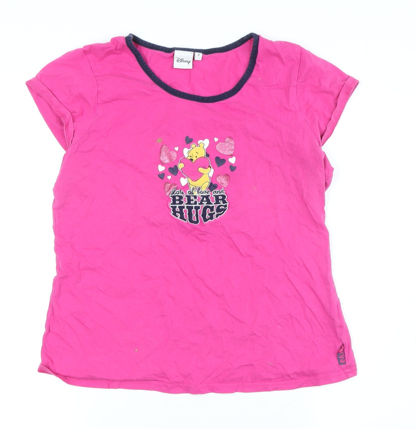 Disney Women's Pink Pyjama Top Size 12