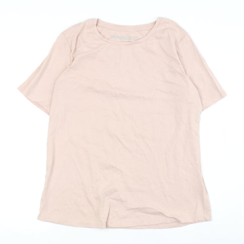 Capsule Women's Beige Crew Neck T-Shirt Size 18