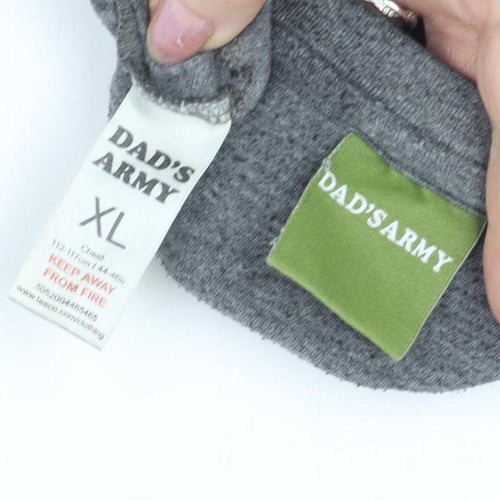 Dad's Army Men's Grey XL Army Graphic T-Shirt