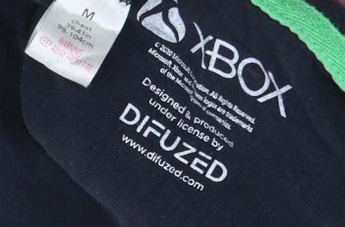 Difuzed Men's Black Xbox Graphic Long Sleeve T-Shirt M
