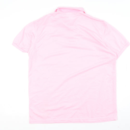 Lacoste Men's Pink Polo Shirt, XL, Classic Fit